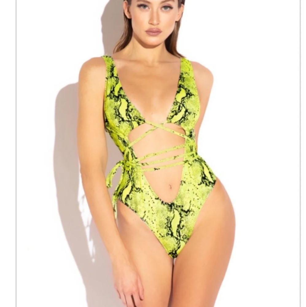 Neon swimsuit